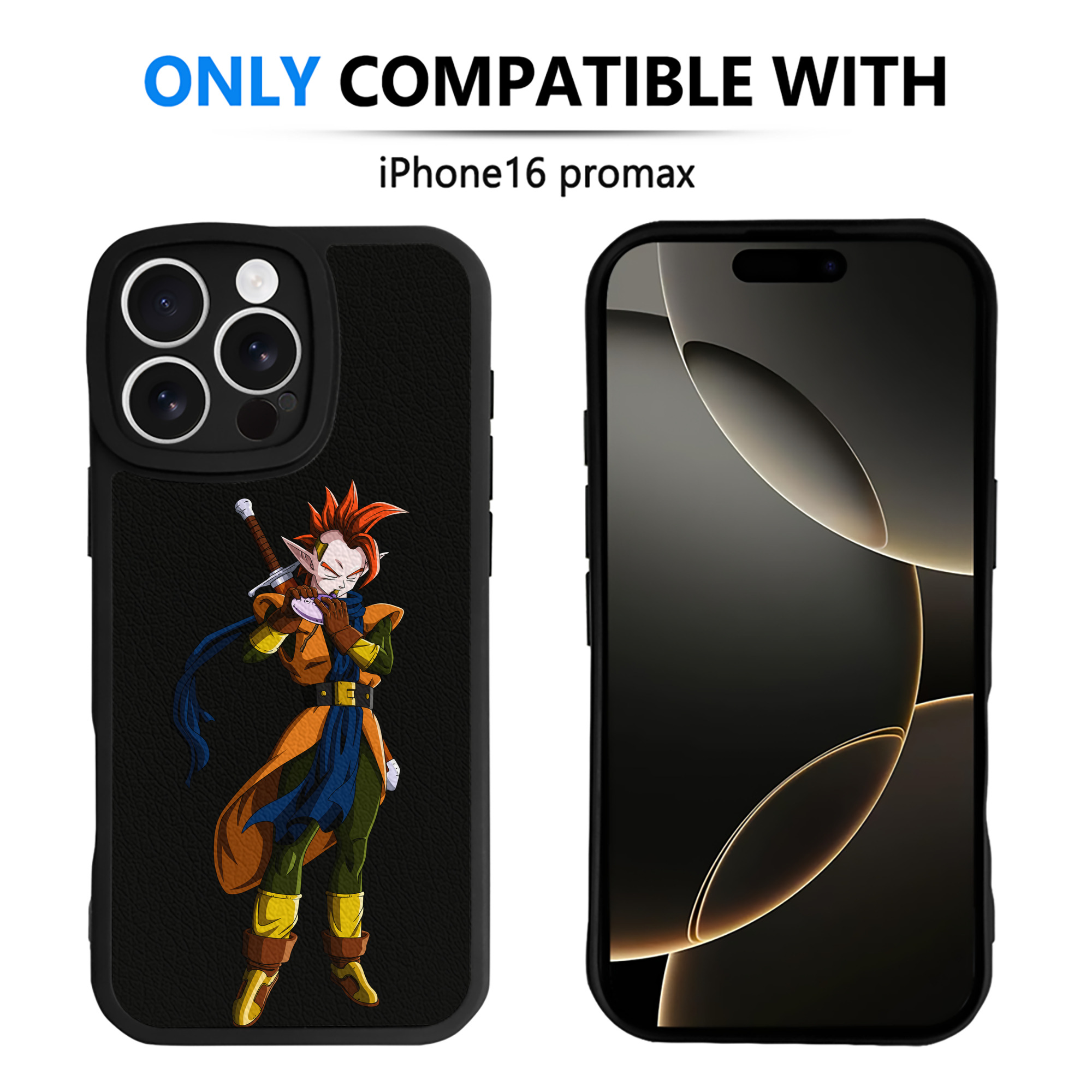 （画像用） ドラゴンボール DRAGON BALL 【iPhone 16シリーズ対応】シリコンスマホケース（レザー調） 材質：シリコン